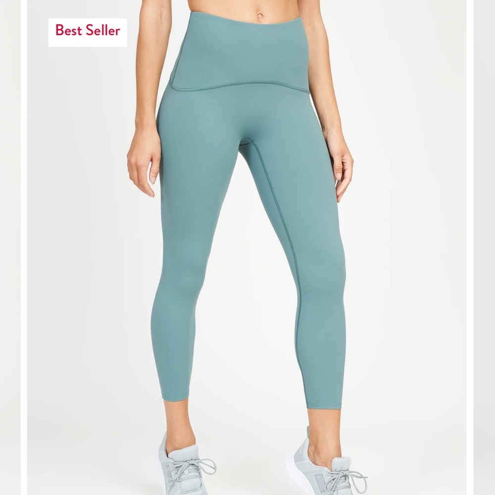 SPANX Active 7/8 Leggings SIZE: L NWT COLOR: NORTH ATLANTIC